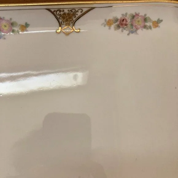 Vintage Nippon Hand Painted Tray With Handles - Picture 4 of 8